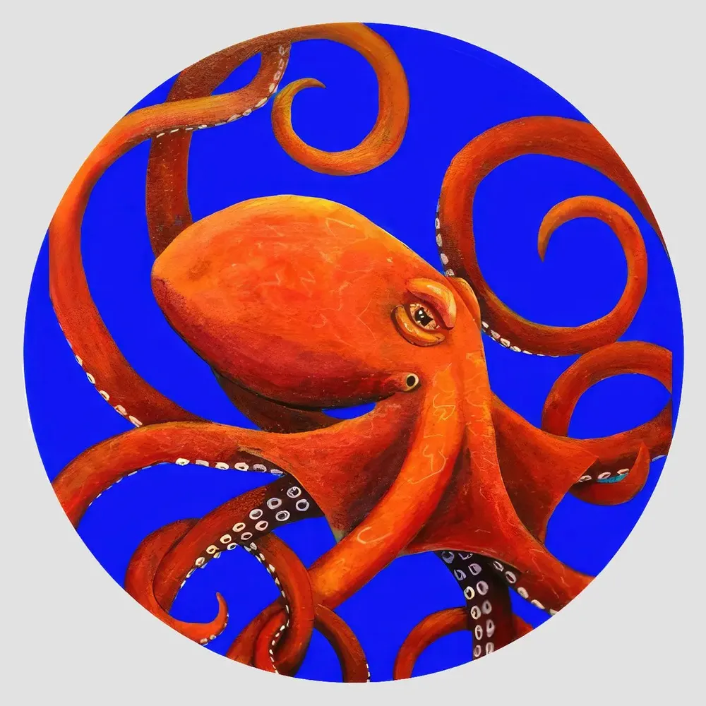 Placemats - placemats - Octopus Sottopiatto Rotondo - #04 - FURIA LIVING