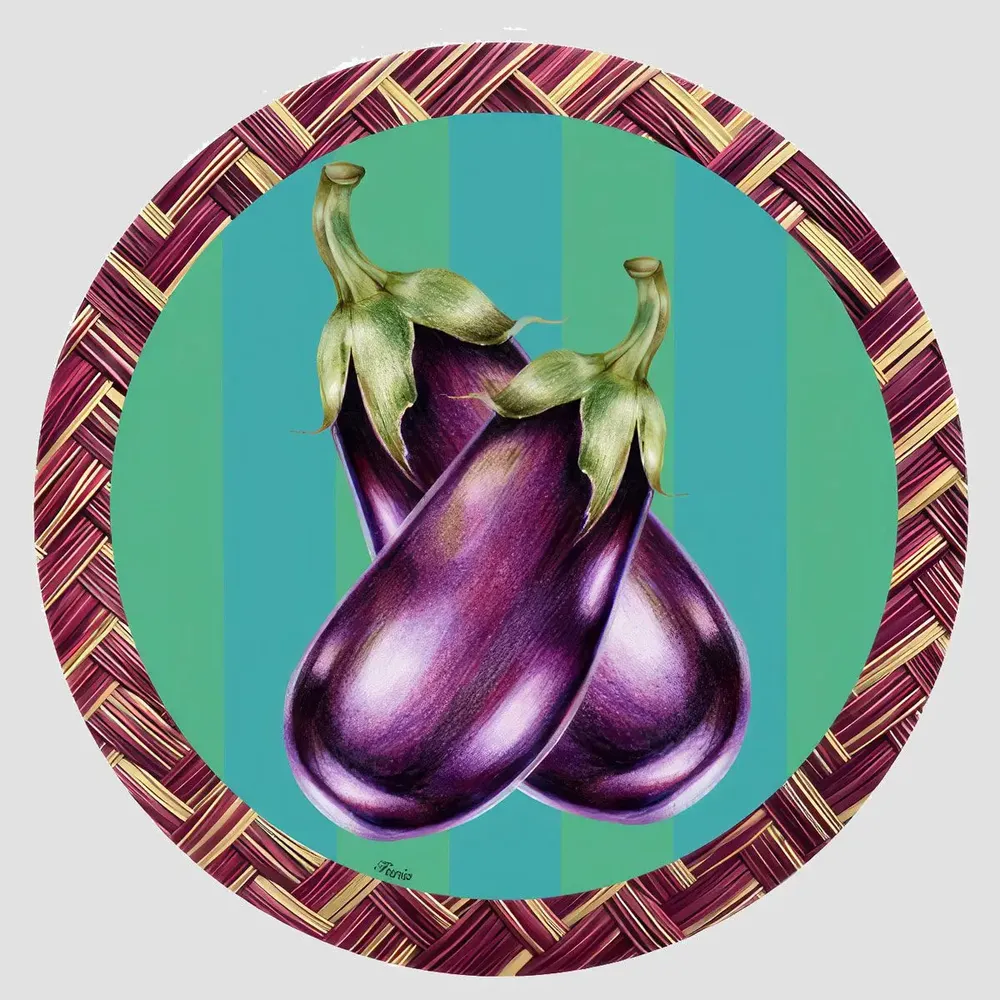 Placemats - placemats - Orto Sottopiatto Rotondo - #06 - FURIA LIVING