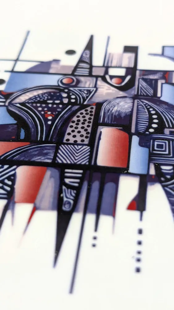 Gifts - Exclusive Set: 6 Customizable Square Porcelain Plates, Unique 'Artist KHA 1' Ethnic Pattern – Bespoke African Elegance - KEMI HOME ART