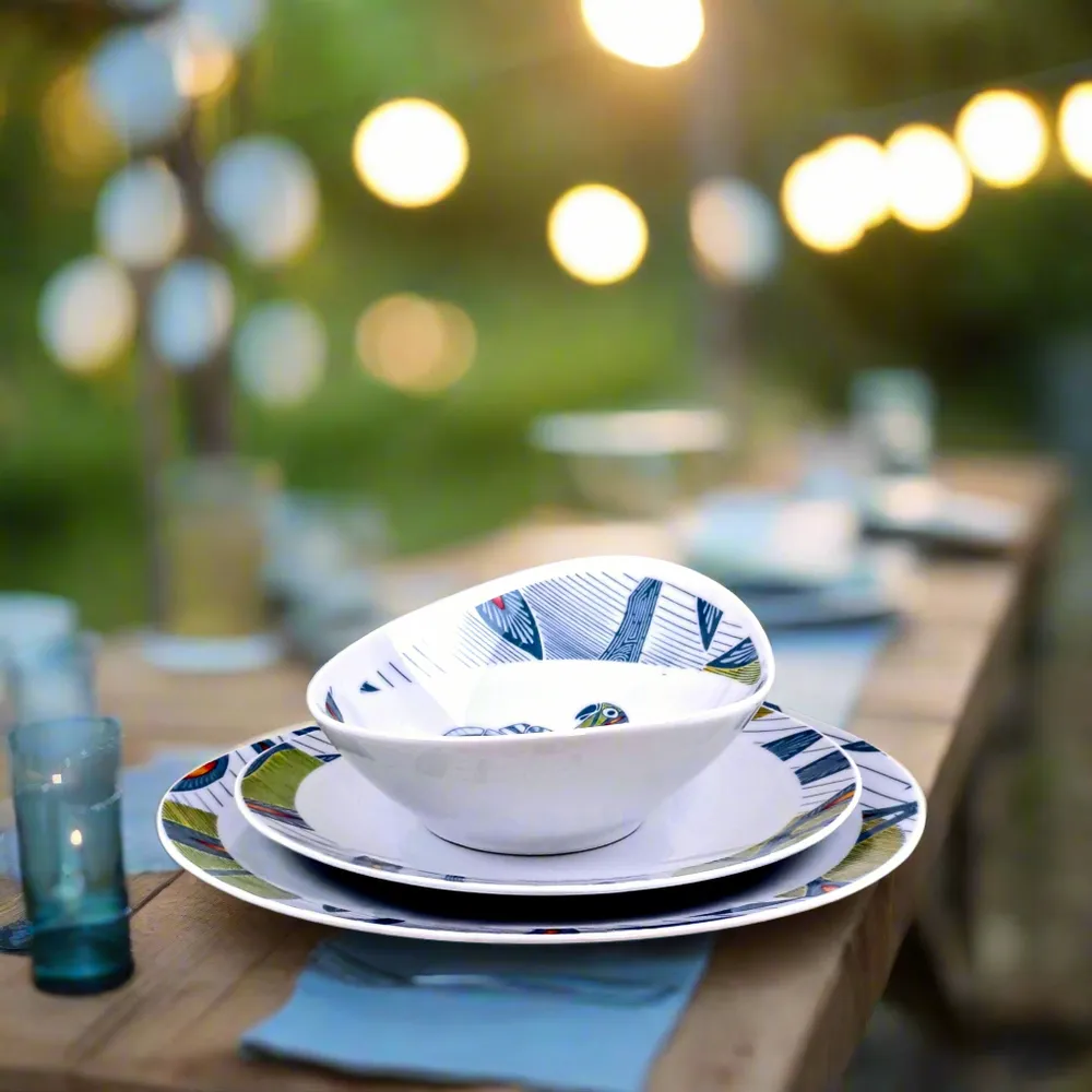 Gifts - Wax 'Apple of Discord' Porcelain Plates – Set of 6 Customizable Pieces, Handcrafted in France - KEMI HOME ART