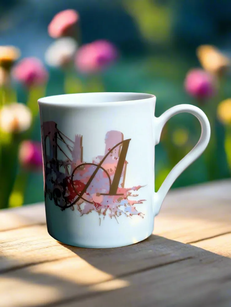 Gifts - Customizable « Violet Heritage » Mug - Celebrate 140 Years of Alfortville with Style and Originality - KEMI HOME ART
