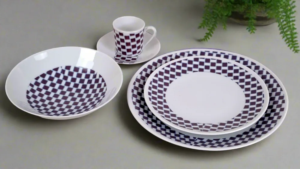 Gifts - Awaken your senses with this customizable fine porcelain coffee cup, featuring the unique African WAX 'Ludo Kouin' pattern – A game of luck and style for your magical mornings! - KEMI HOME ART