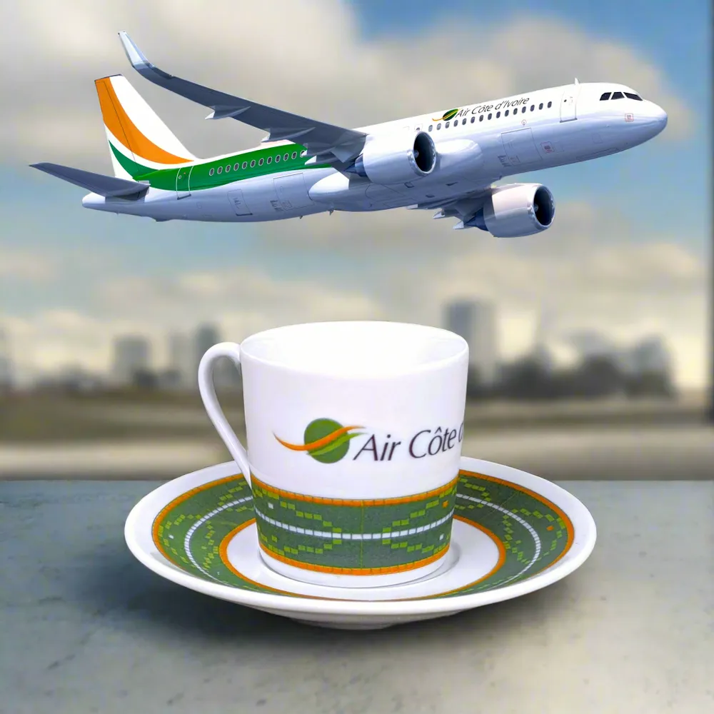 Gifts - Elegant Customizable Coffee Cup in Fine Porcelain - Wax Wedding Flowers Bordeaux Red Motif - Unique Handcrafted Piece Made to Order - KEMI HOME ART