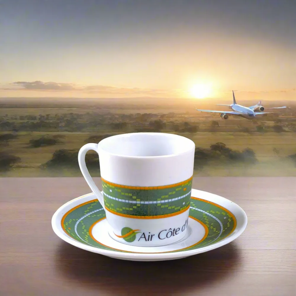 Gifts - Elegant Customizable Coffee Cup in Fine Porcelain - Wax Wedding Flowers Bordeaux Red Motif - Unique Handcrafted Piece Made to Order - KEMI HOME ART