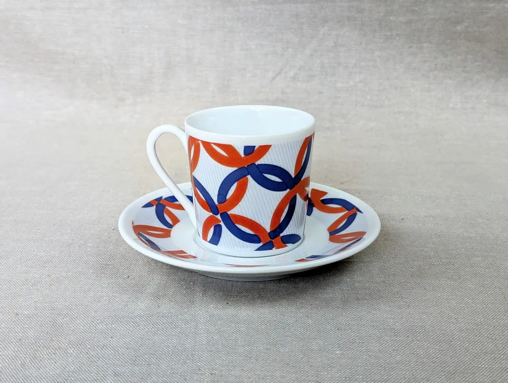 Gifts - Olympic WAX Sparkle: French Fine Porcelain Cup & Saucer - Fully Customizable! - KEMI HOME ART