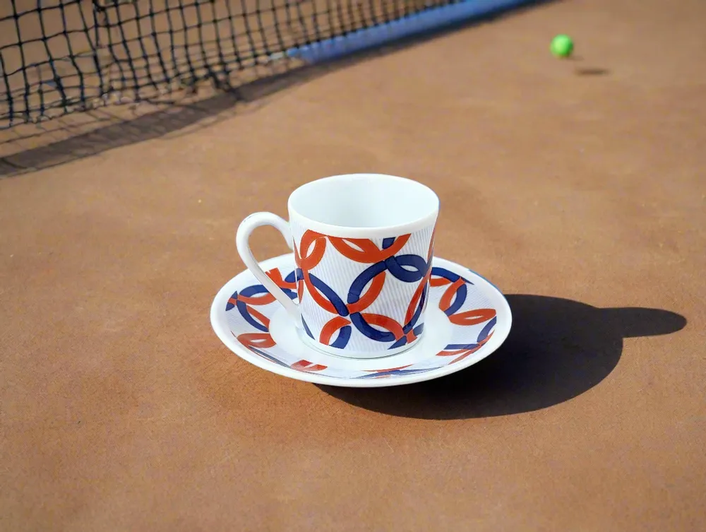Gifts - Olympic WAX Sparkle: French Fine Porcelain Cup & Saucer - Fully Customizable! - KEMI HOME ART