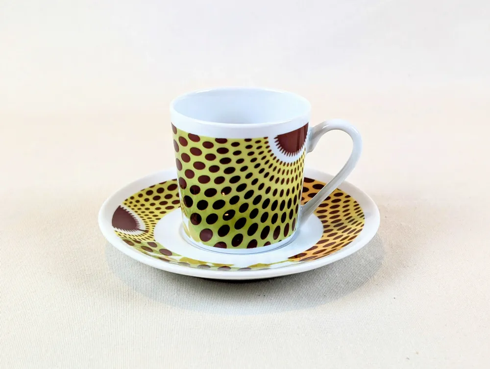 Gifts - Awaken your senses with this customizable French porcelain mug, featuring a unique African WAX motif - KEMI HOME ART
