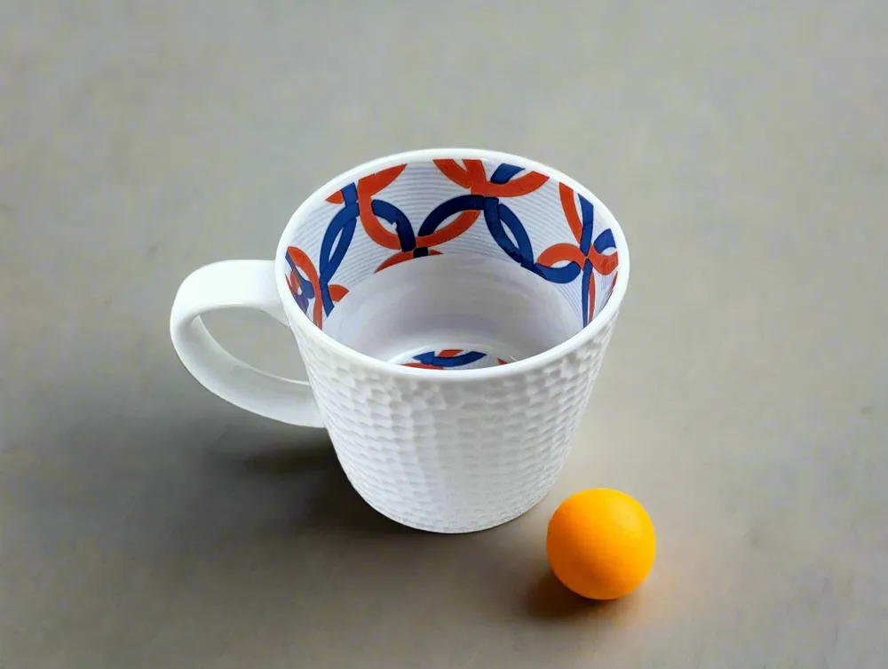 Cadeaux - Mug Artistique en Porcelaine Française : Extérieur Granité, Intérieur WAX Jeux Olympiques - Personnalisable à l'Infini ! - KEMI HOME ART