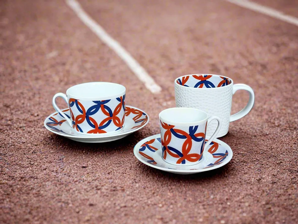 Cadeaux - Mug Artistique en Porcelaine Française : Extérieur Granité, Intérieur WAX Jeux Olympiques - Personnalisable à l'Infini ! - KEMI HOME ART