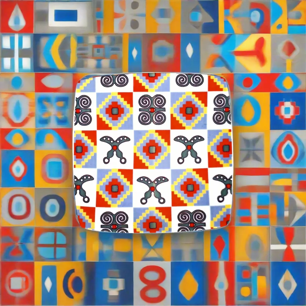 Cadeaux - Édition Limitée : Coffret de 12 Assiettes en Porcelaine Française Personnalisables aux Symboles Adinkra - Artisanat d'Excellence - KEMI HOME ART