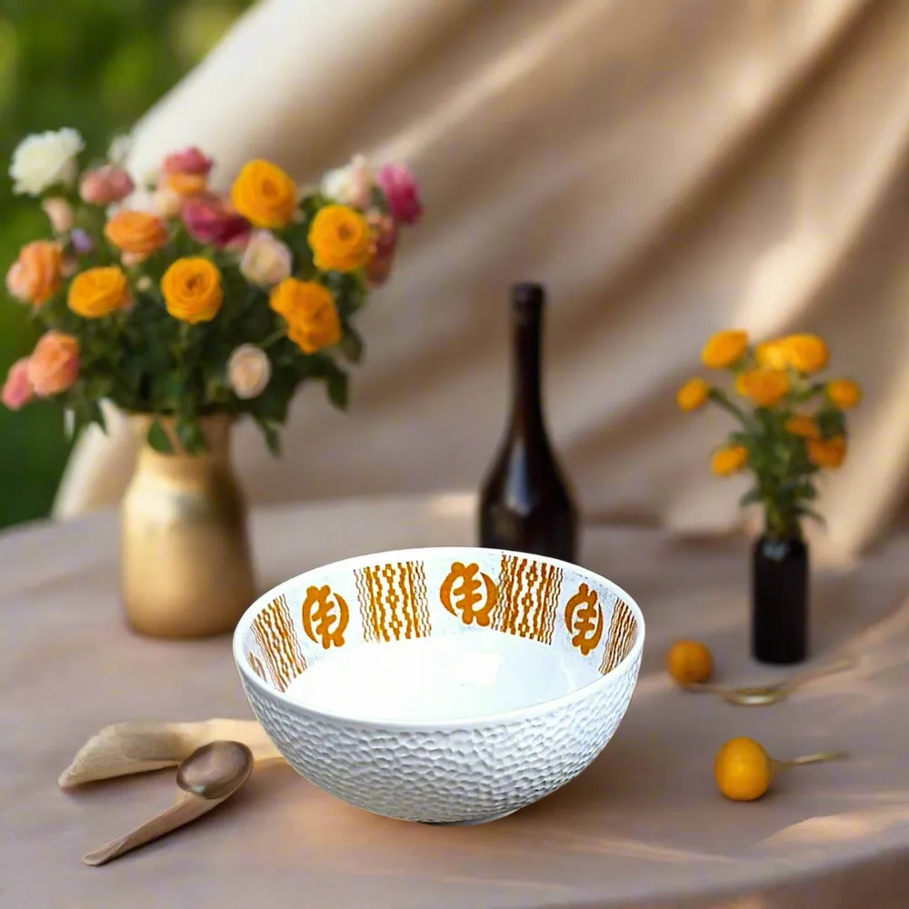 Cadeaux - Éveil Matinal en Porcelaine : Coffret Petit Déjeuner Personnalisable aux Motifs Adinkra, Artisanat Français Unique - KEMI HOME ART