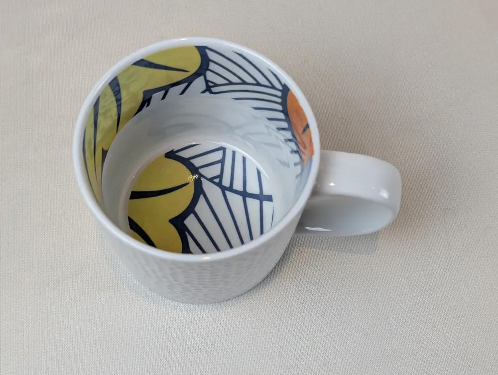 Gifts - Customizable Fine Porcelain Mug: « Wedding Flowers » Wax Design for a Unique Coffee Experience - KEMI HOME ART