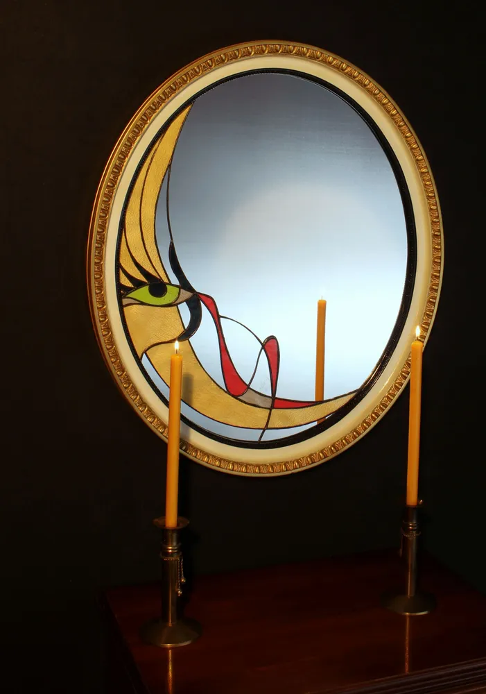Miroirs - La fille au coin de la lune - GLASS NOUVEAU