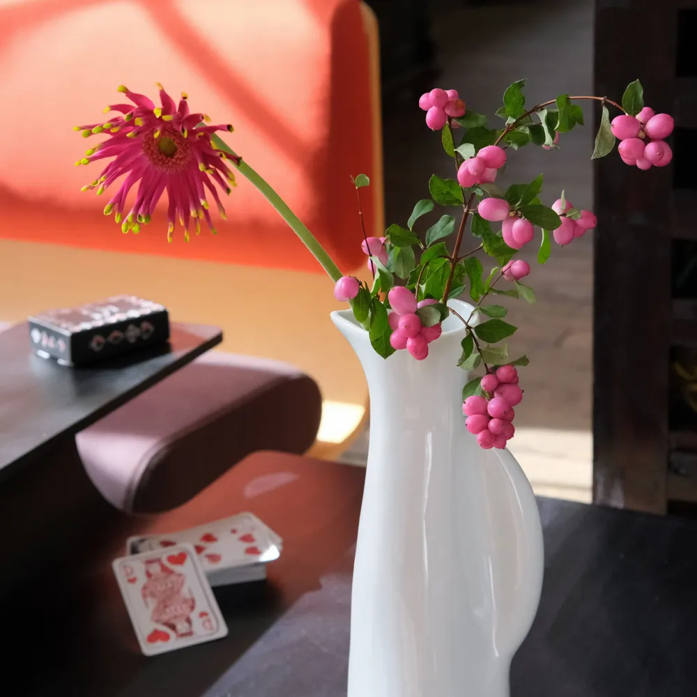 Vases - Like an attentive meerkat, the porcelain pitcher stands in quiet vigil - TSÉ & TSÉ