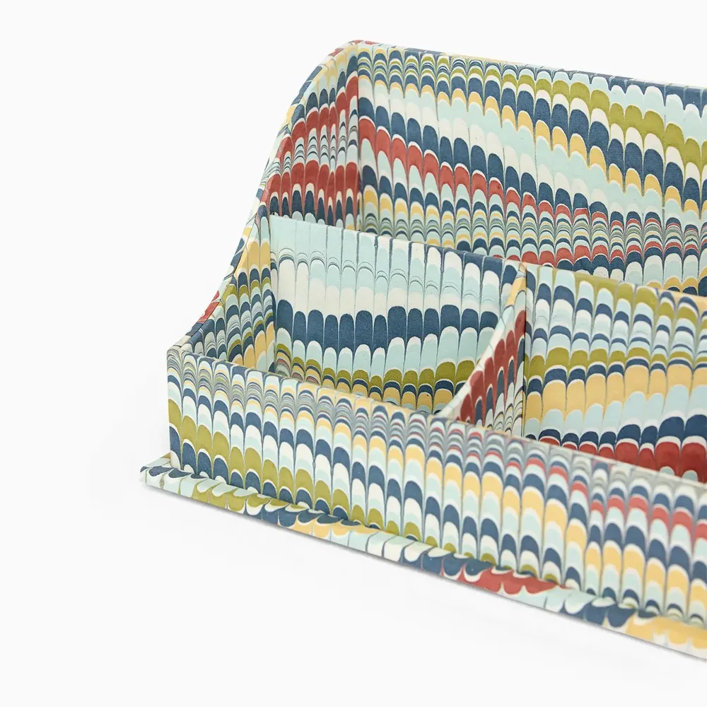 Decorative objects - MARBLED WAVE LETTER SORTER -  OCEAN MOUNTAIN - CRAFT BOAT