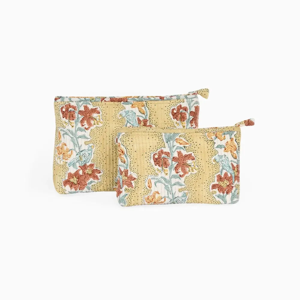 Sacs et cabas - POCHETTE MATELASSÉE IMPRIMÉE EN BLOC - MUSTURD MEHER (L) - CRAFT BOAT