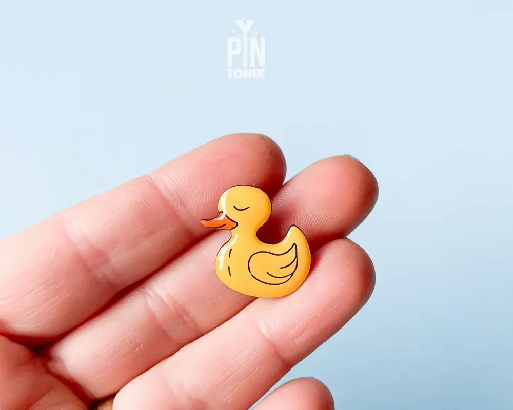 Broches - Épingle à canard en caoutchouc - PINTONIK