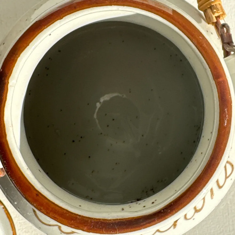 Food storage - Vintage pickle jar with wicker handle H20 D13.5 - OFFICE OBJETS