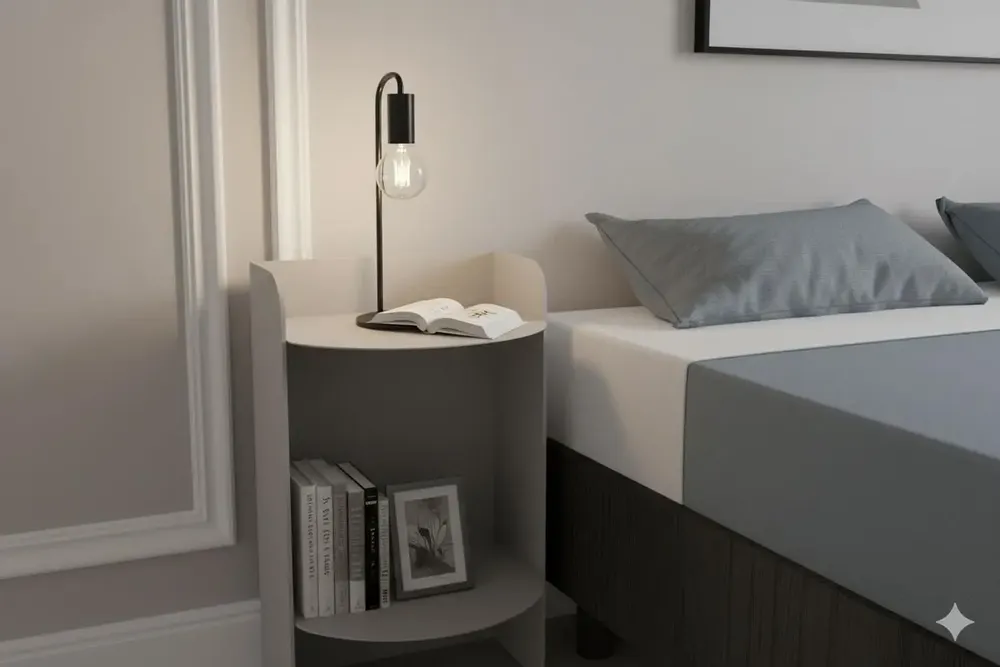 Tables de nuit - TABLE DE CHEVET - TABLE DE NUIT LUNA - DECO-GEM