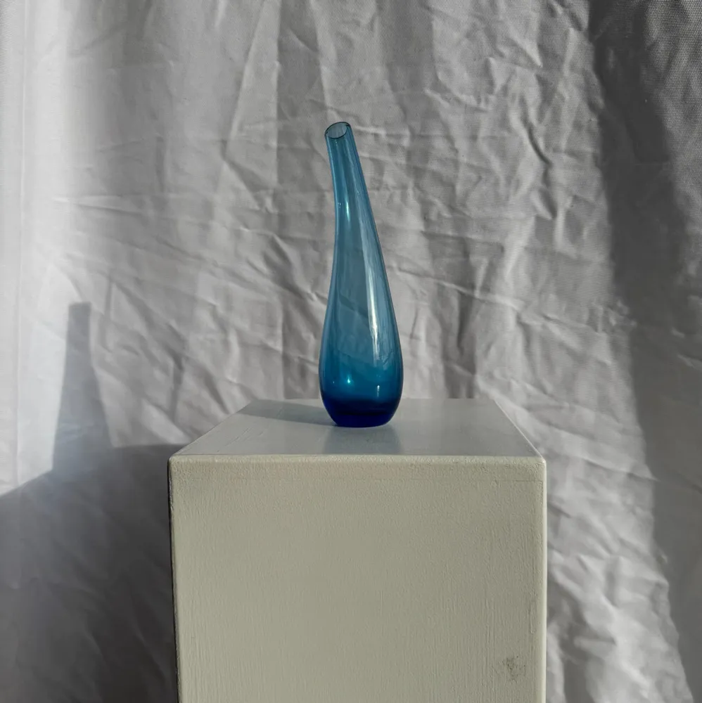 Vases - Blue soliflora vase H25 D7 - OFFICE OBJETS