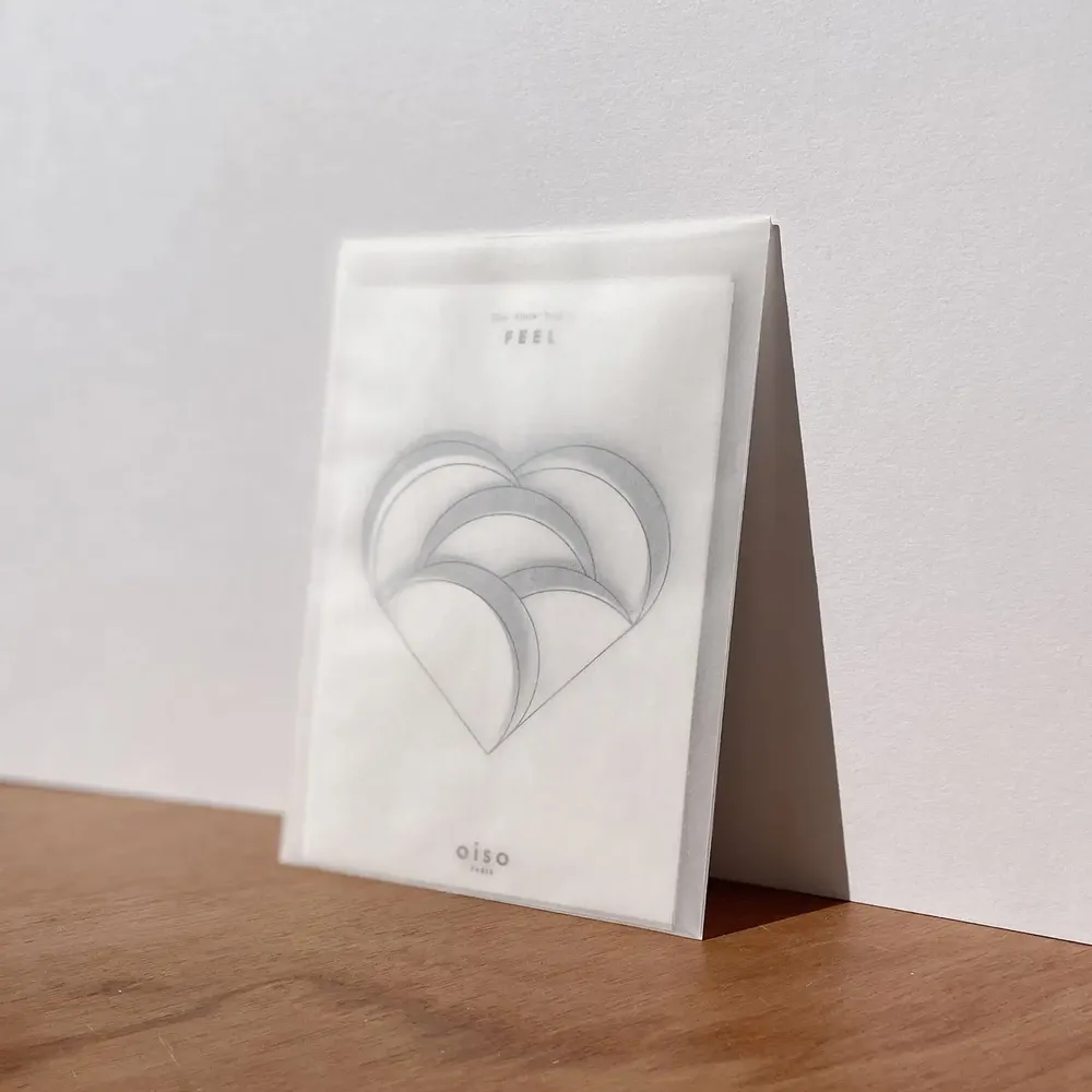 Card shop - HEART Leaf card - OISO