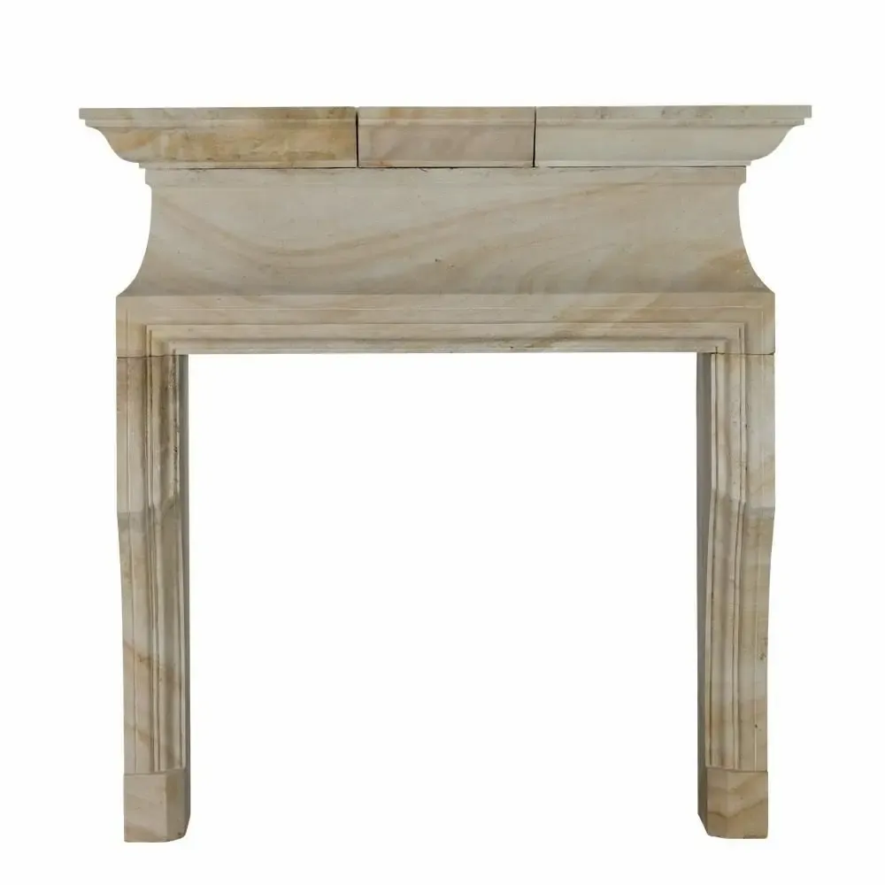 Fireplaces - Minimal Sculptural French Fireplace Design for Luxury Living - MAISON LEON VAN DEN BOGAERT