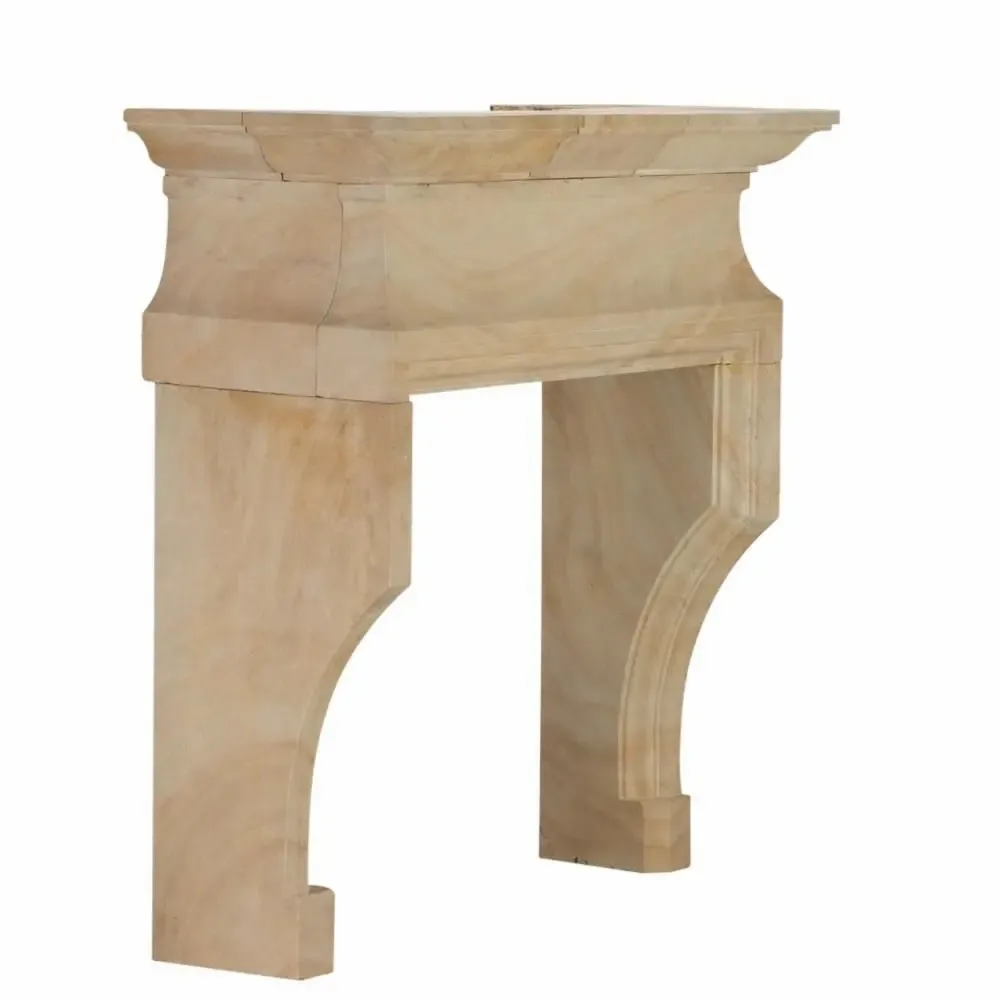 Fireplaces - Minimal Sculptural French Fireplace Design for Luxury Living - MAISON LEON VAN DEN BOGAERT