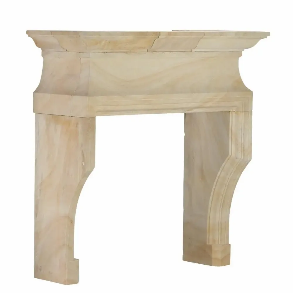 Fireplaces - Minimal Sculptural French Fireplace Design for Luxury Living - MAISON LEON VAN DEN BOGAERT