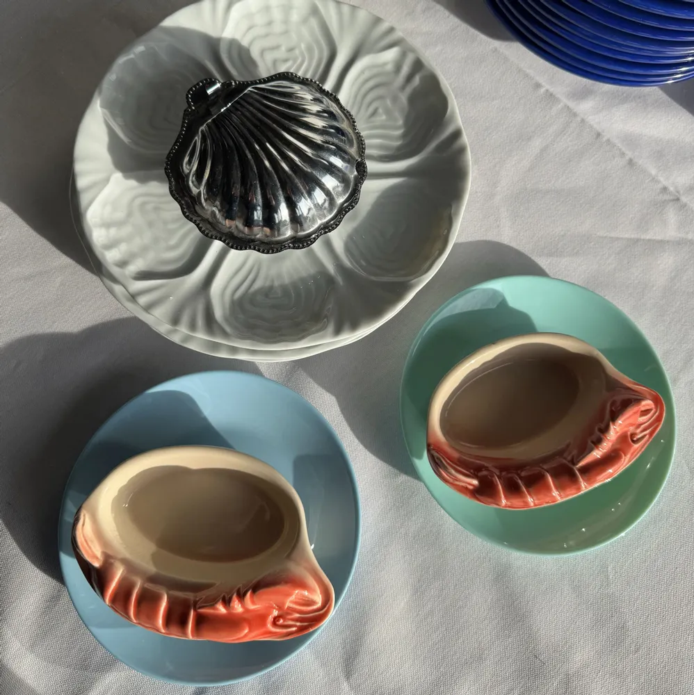 Couverts & ustensiles de cuisine - Paire de mini ramequins homard vintage Saint Amand D15,5 - OFFICE OBJETS