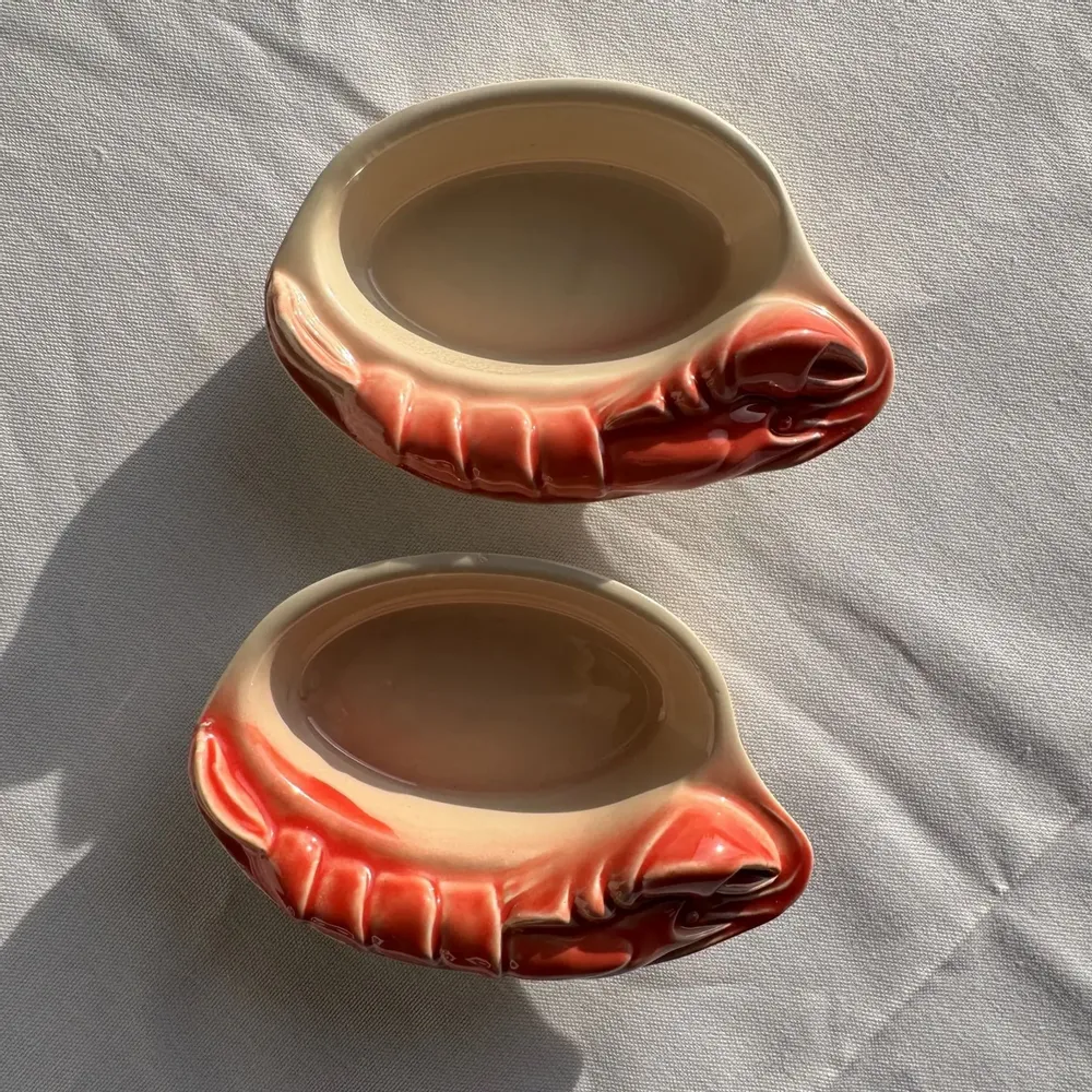 Couverts & ustensiles de cuisine - Paire de mini ramequins homard vintage Saint Amand D15,5 - OFFICE OBJETS