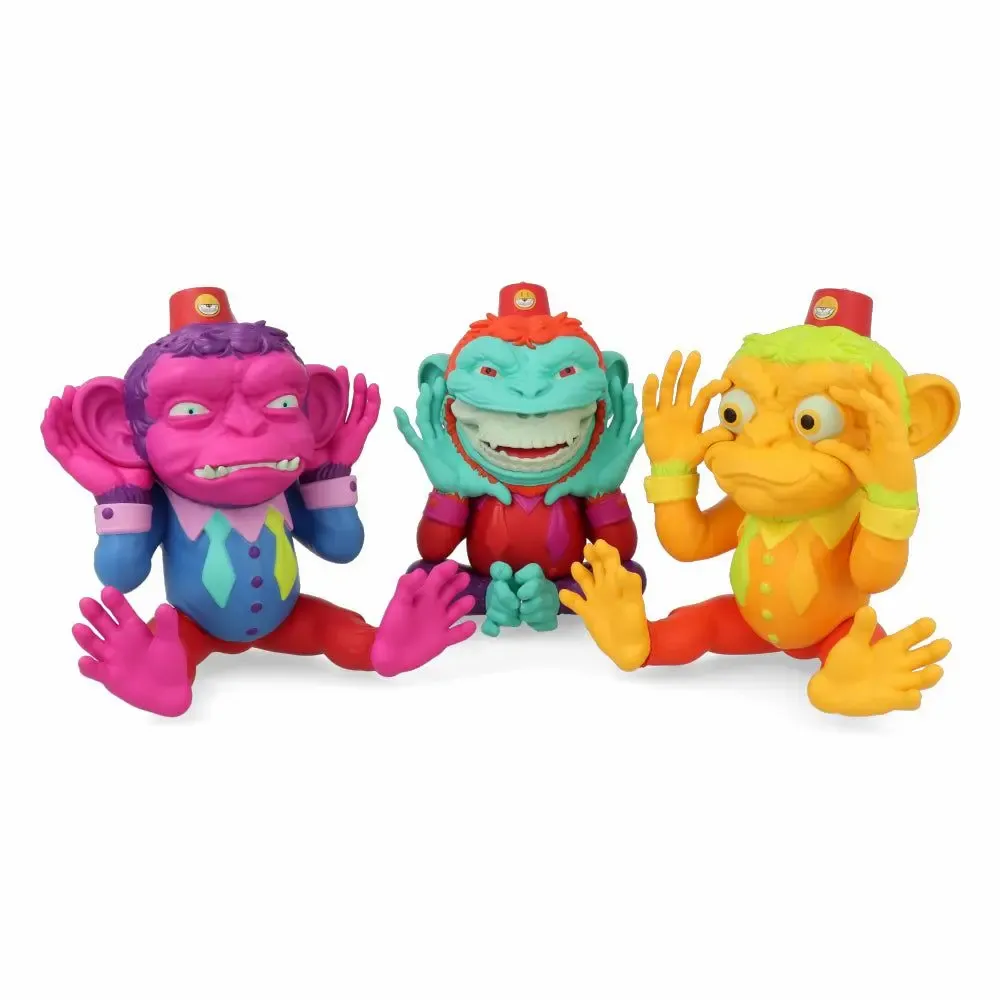 Sculptures, statuettes and miniatures - Figure - More Evil Monkeys (Set) by Ron English - ARTOYZ