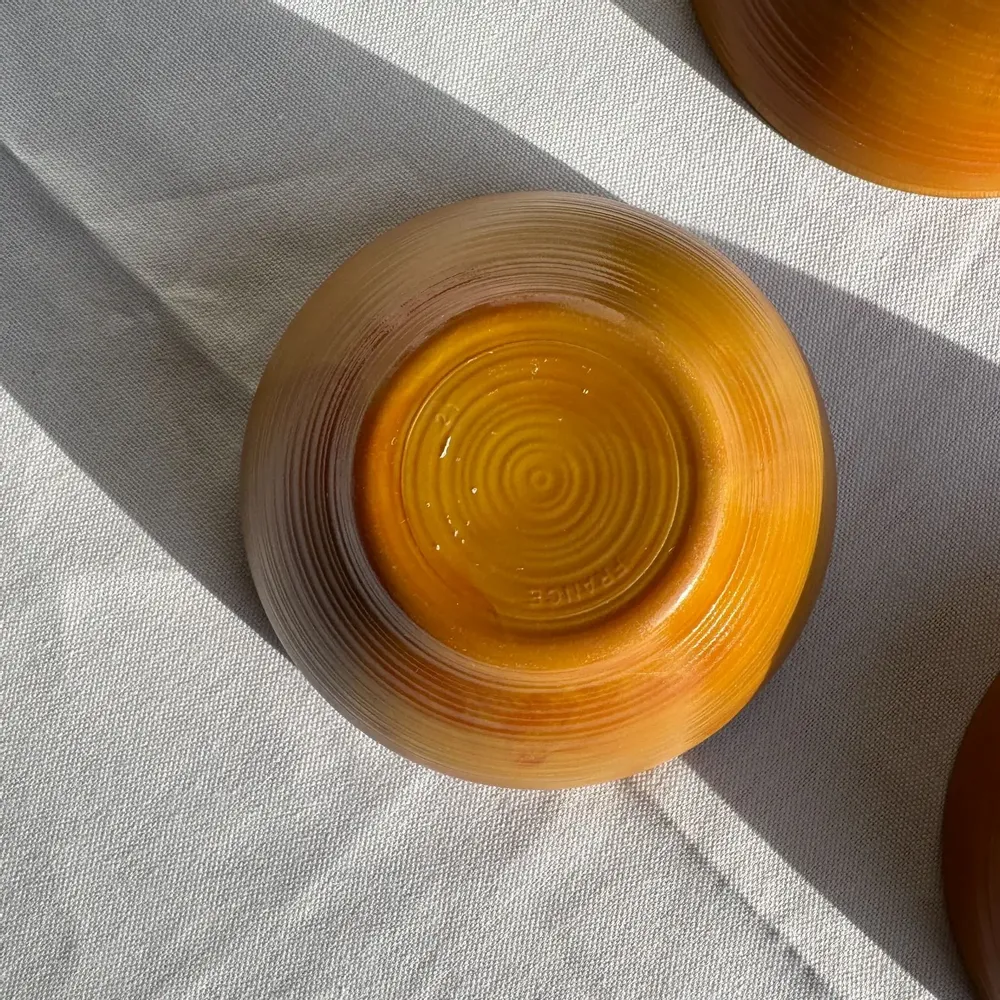 Bols - Lot de 4 petits bols marrons en verre H12 D13 - OFFICE OBJETS