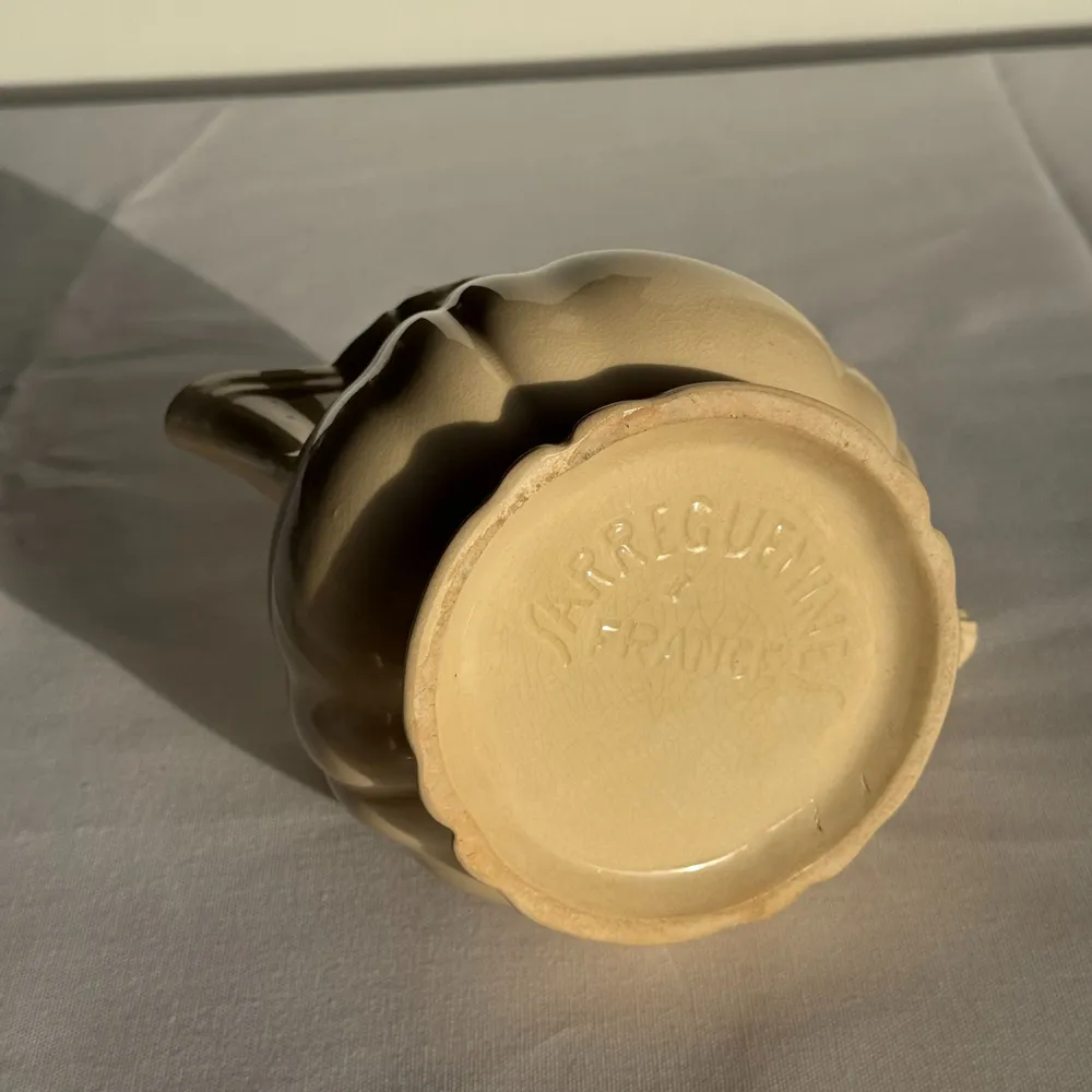 Accessoires thé et café - Théière crème et son pot à sucre Sarreguemines France - OFFICE OBJETS