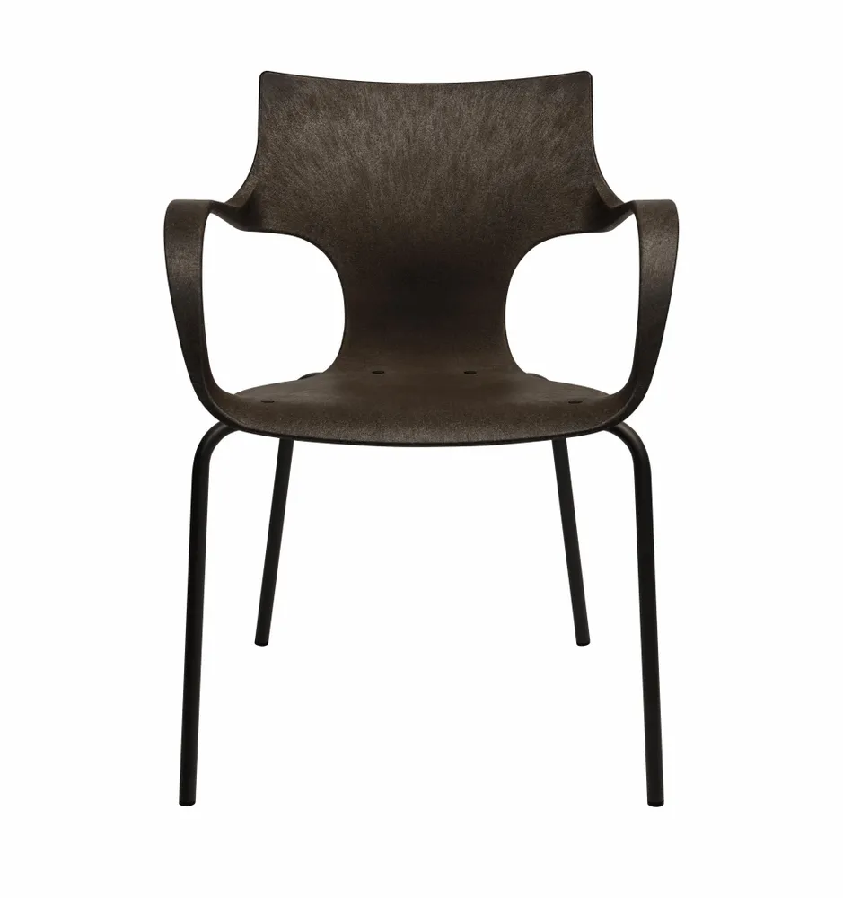 Chaises pour collectivités - CHAISE ERBI MOKA, structure en acier peint pour l'intérieur et l'extér - STILFIBRA