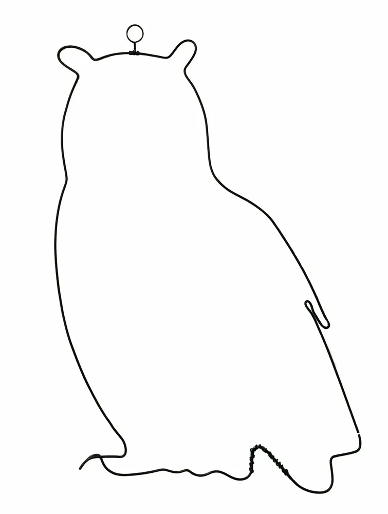 Other wall decoration - Wire Wall Decor\" Owl/Owl Silhouette\ - BIJOUX DE MUR