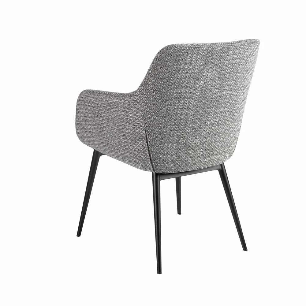 Chaises - Chaise en tissu gris - ANGEL CERDÁ