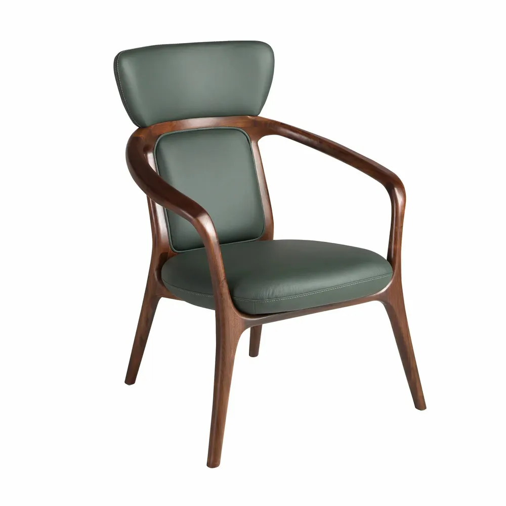 Fauteuils - Fauteuil en similicuir vert foncé - ANGEL CERDÁ