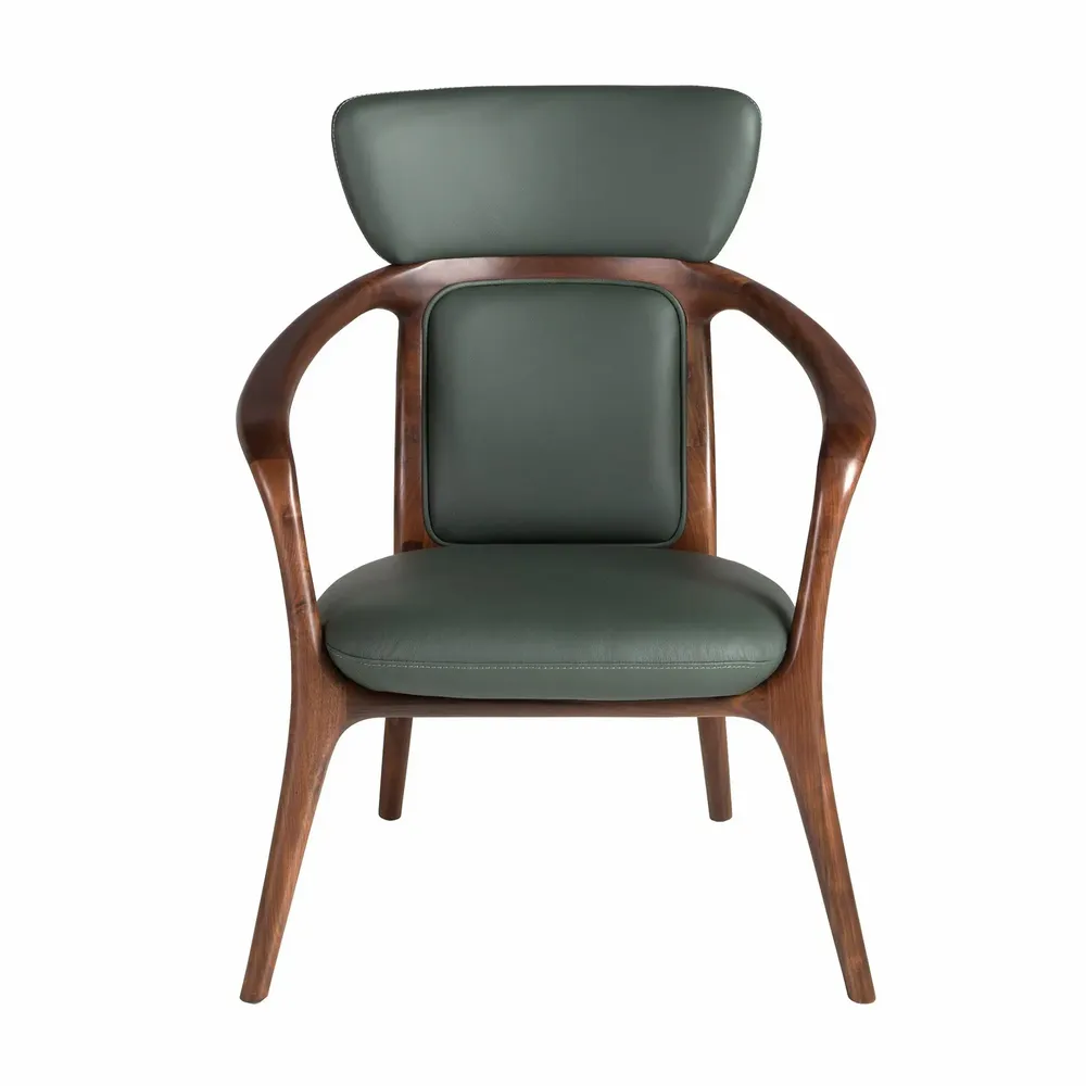 Fauteuils - Fauteuil en similicuir vert foncé - ANGEL CERDÁ