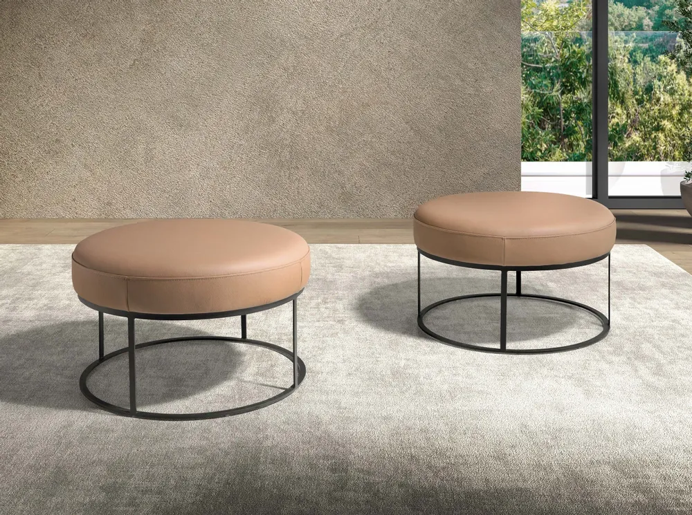 Bancs - Banquette en cuir marron - ANGEL CERDÁ