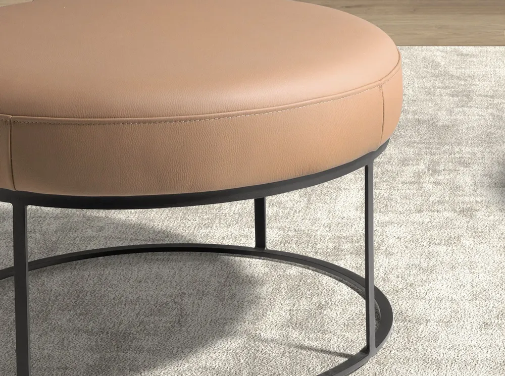 Bancs - Banquette en cuir marron - ANGEL CERDÁ