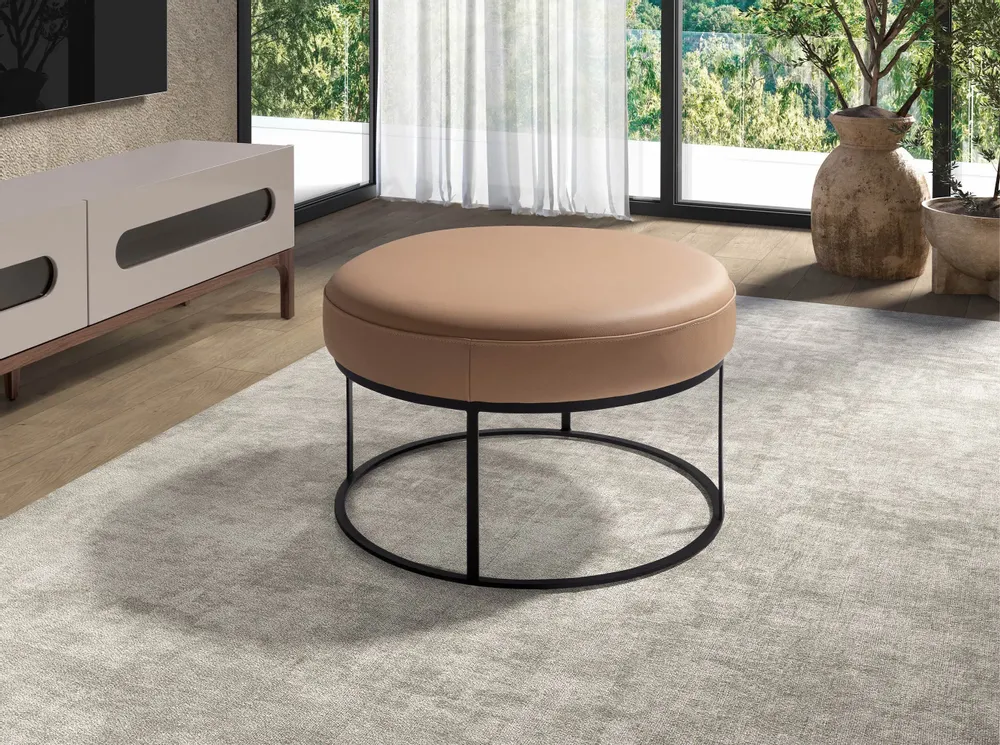 Bancs - Banquette en cuir marron - ANGEL CERDÁ