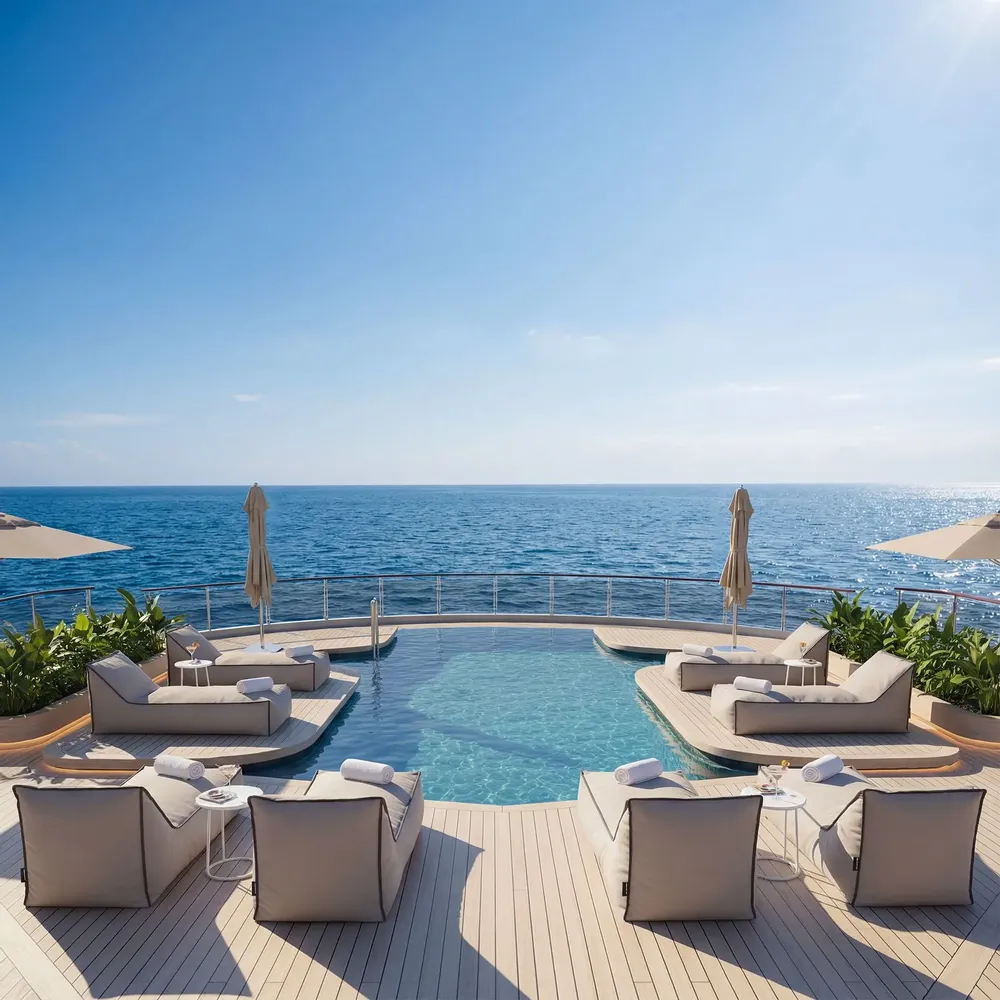 Outdoor pools - Bean Bag Seaview Lounger - POUFOMANIA