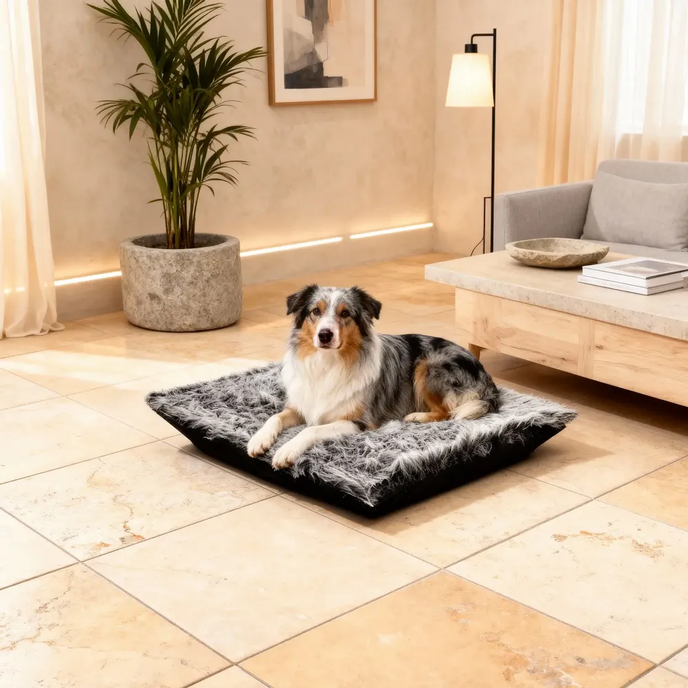 Ottomans - Pet Bed With Artificial Fur - POUFOMANIA