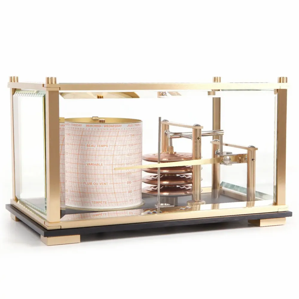 Decorative objects - SMALL METAL BAROGRAPH - NAUDET