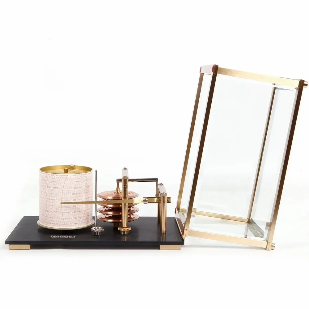 Decorative objects - SMALL METAL BAROGRAPH - NAUDET