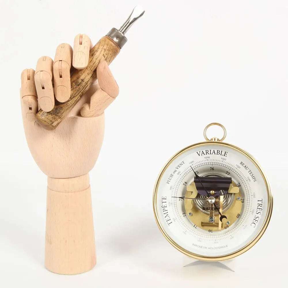 Clocks - 12CM BAROMETERS - NAUDET