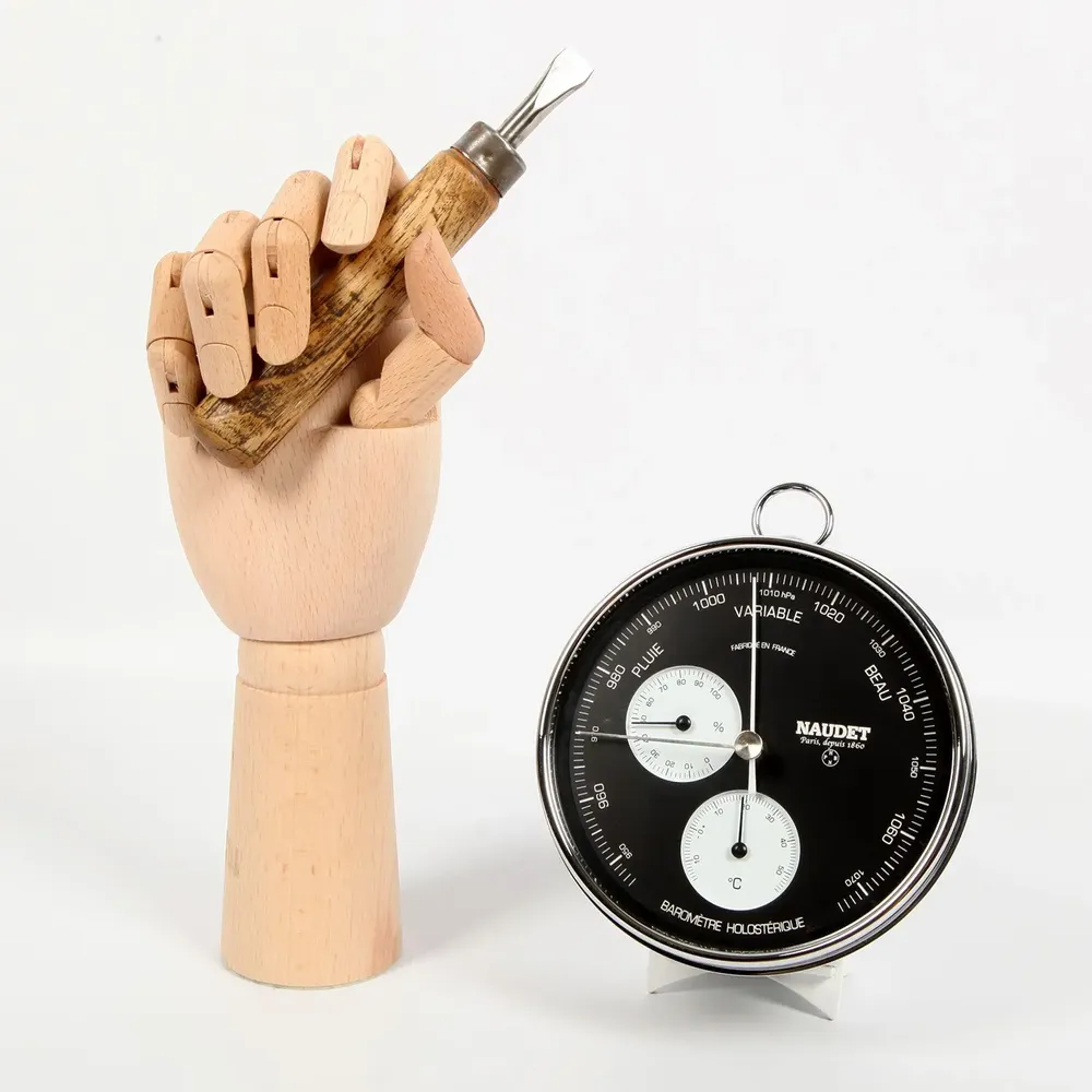 Other wall decoration - 12CM TRIPLE FUNCTION BAROMETERS - NAUDET