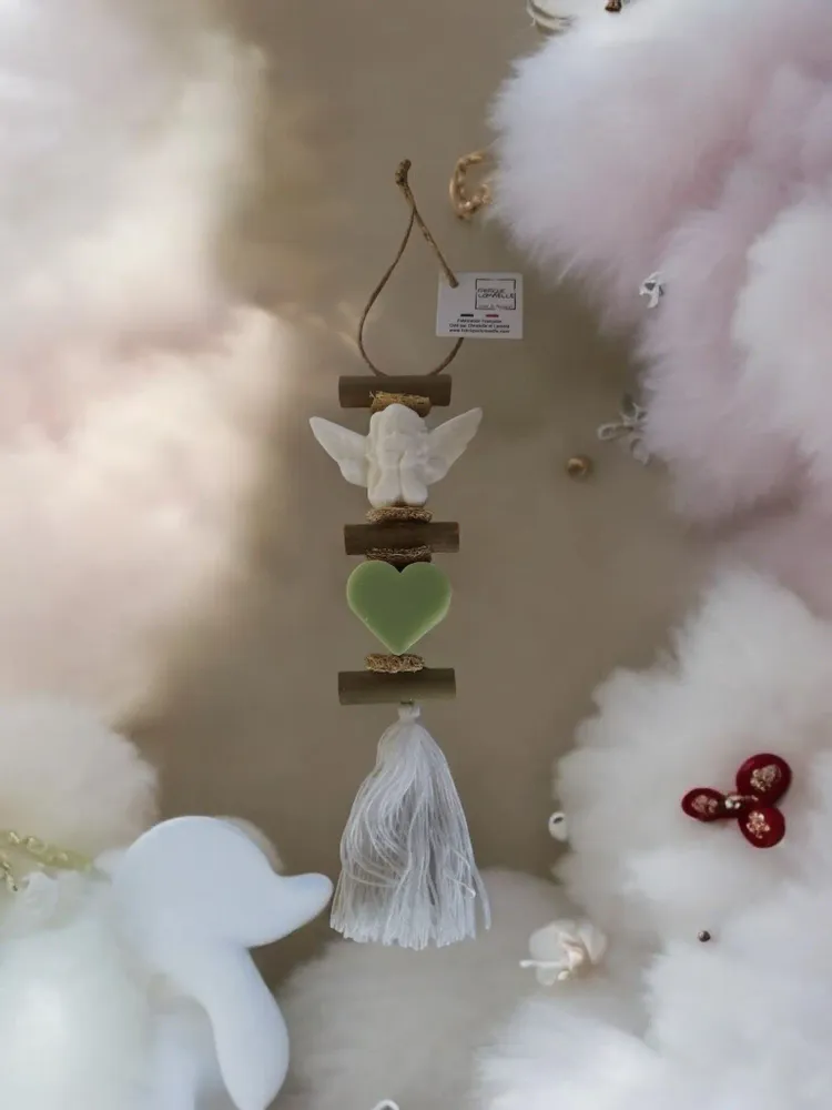 Savons - Tresse 1 Savon Ange Bergamote et 1 Savon Cœur Verveine - FABRIQUE LOMAELLE