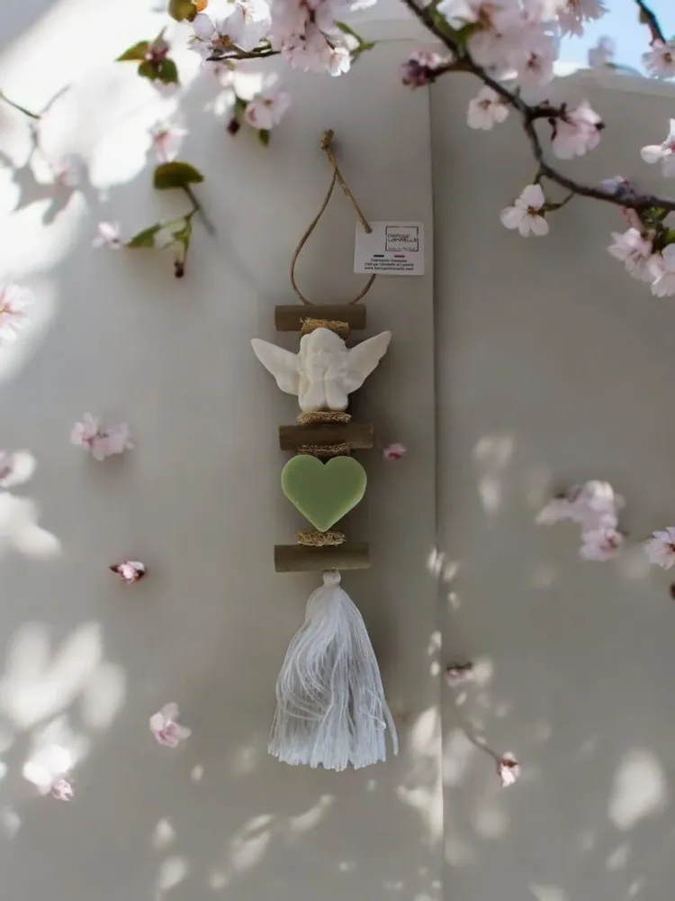 Savons - Tresse 1 Savon Ange Bergamote et 1 Savon Cœur Verveine - FABRIQUE LOMAELLE