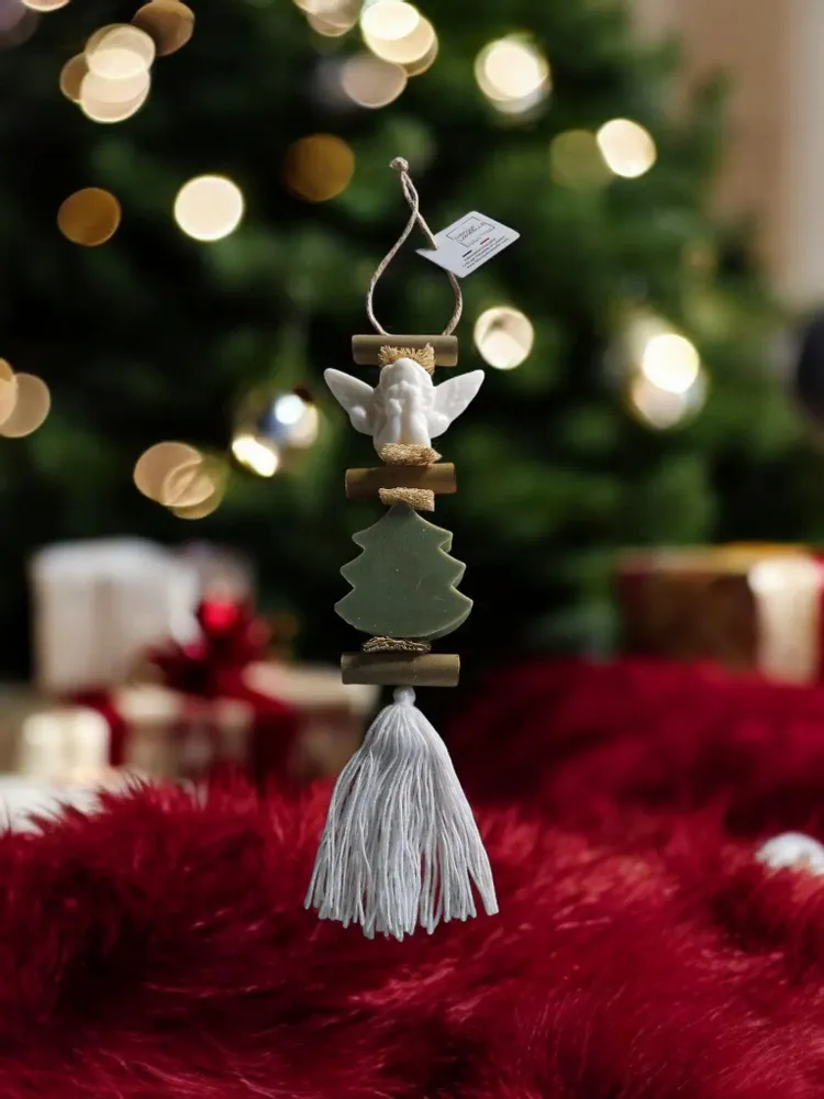 Savons - Tresse 1 Savon Ange Blanc Bergamote et 1 Savon Sapin Vert Senteur Cèdre - FABRIQUE LOMAELLE